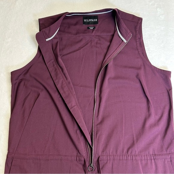 Wildfang Empower Jumpsuit Coverall Sleeveless in Eggplant Color Women's Size XL - Picture 6 of 11